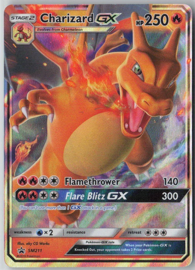 Holofoil Charizard GX SM211 NM SM Promos