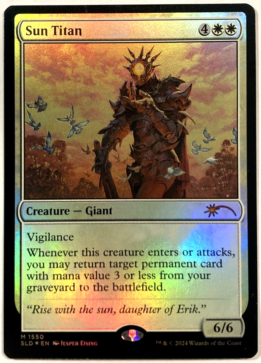 MTG Sun Titan RAINBOW FOIL Secret Lair Drop Series 1550 NM