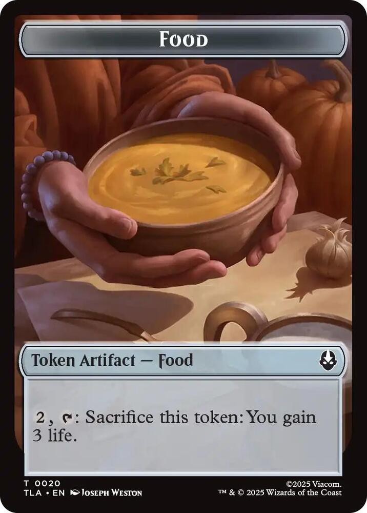 Bear // Food (0020) Double-Sided Token- (NM)–EN-[TLA – 12 // 20]