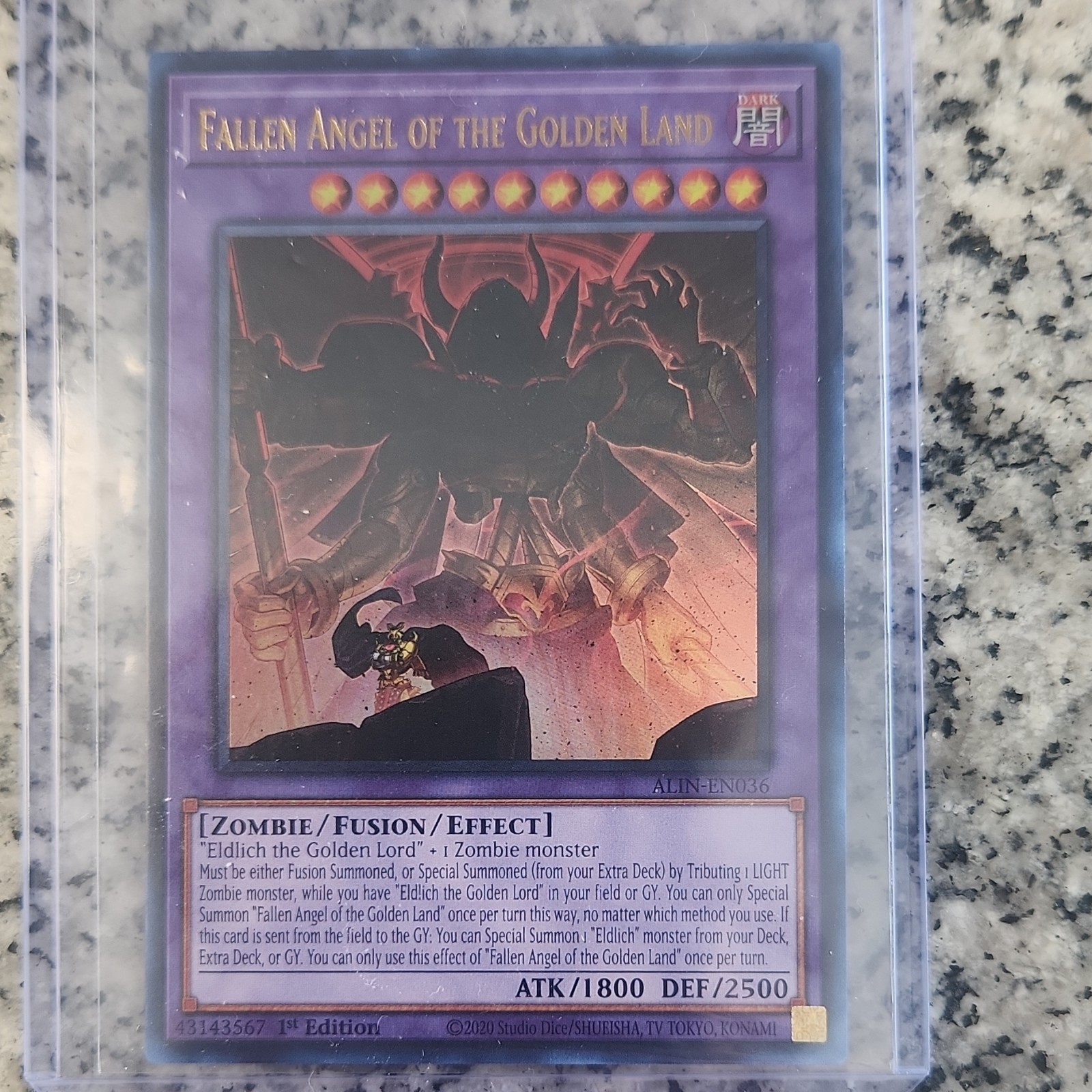 Fallen Angel of the Golden Land Ultra Rare ALIN-EN036 Alliance Insight