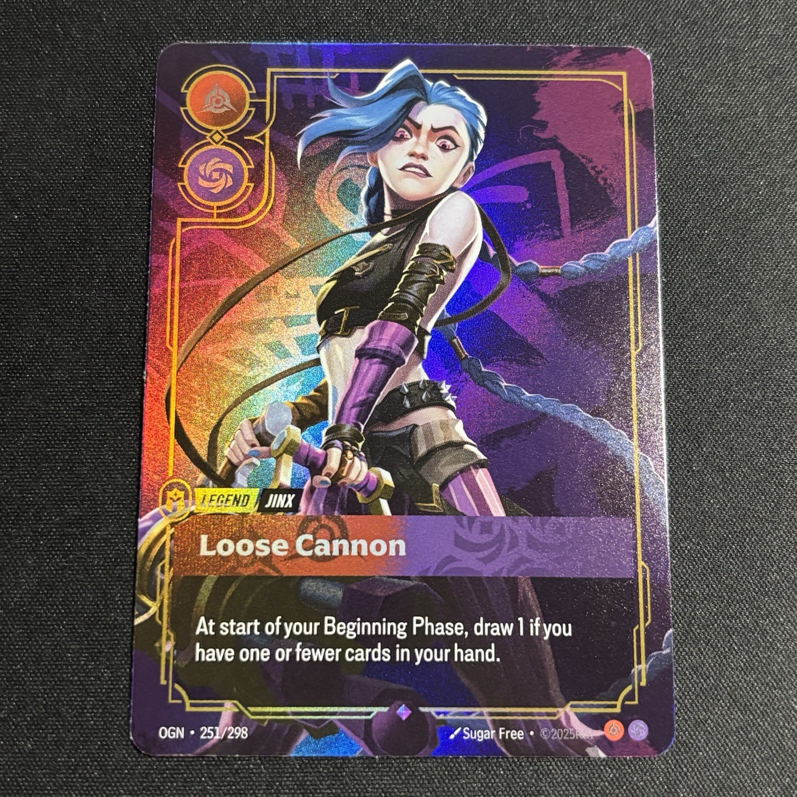 Jinx 251/298 Legend – Riftbound TCG League of Legends Near-Mint Foil English
