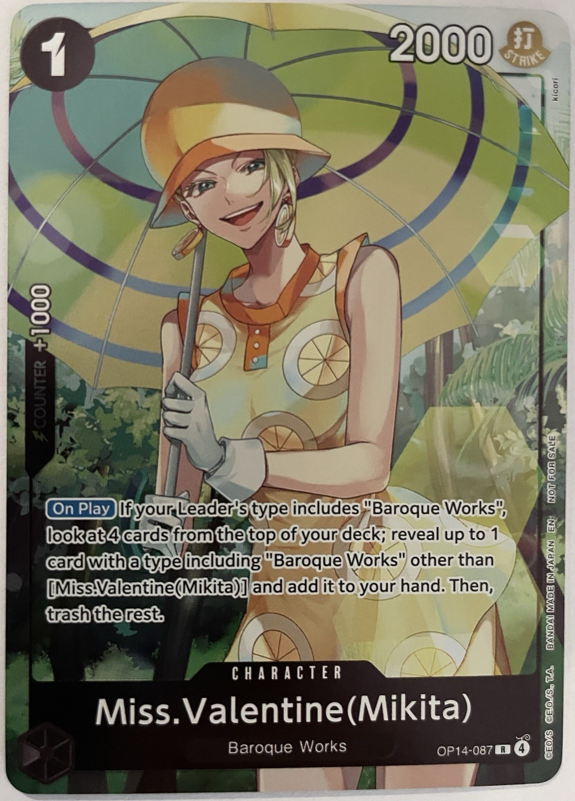 Miss.Valentine(Mikita) (Dash Pack) [OP14-087] NM