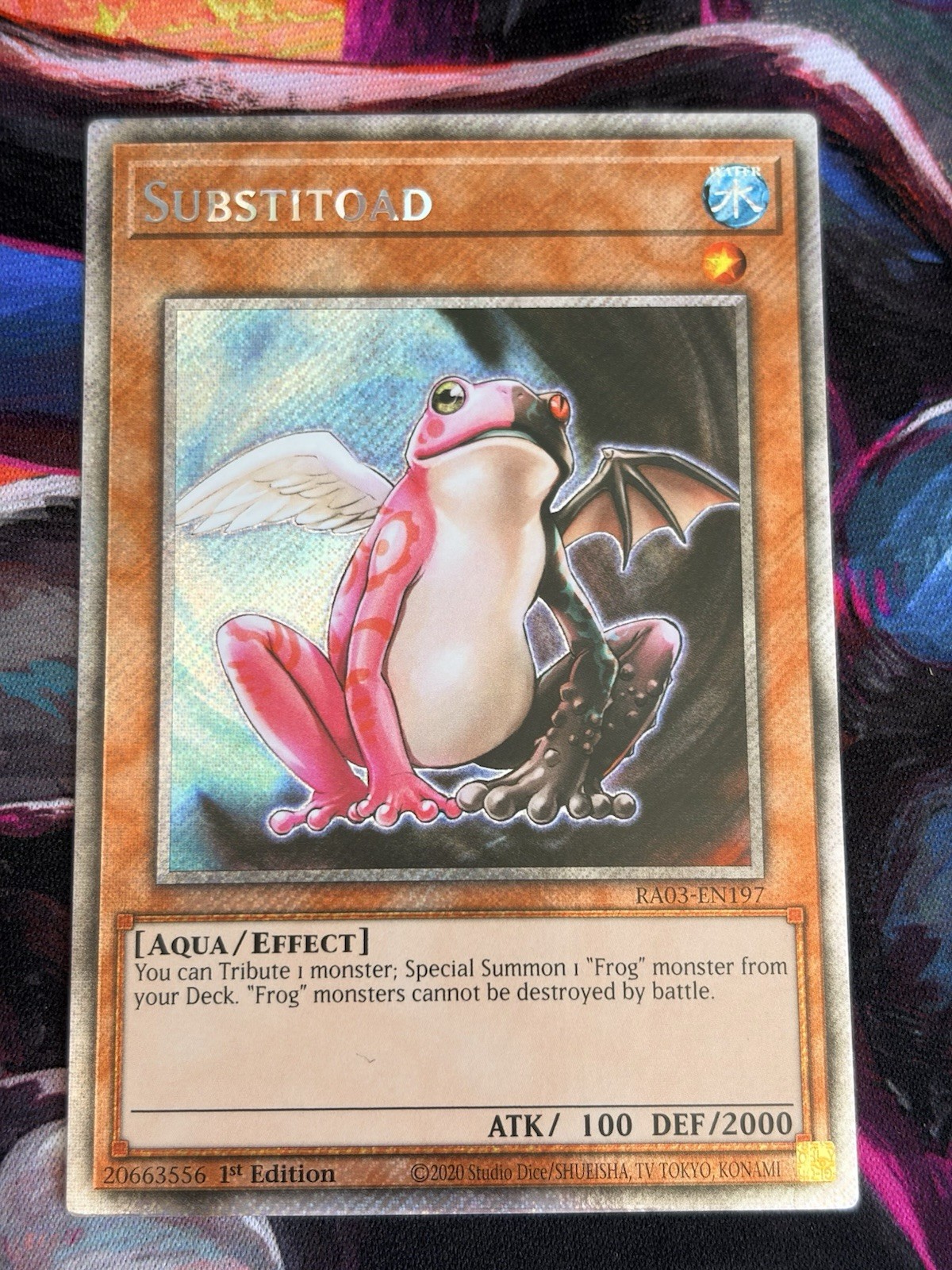 Substitoad NM 1st Edition Quarter century Bonanza Platinum Secret Rare EN197 TCG