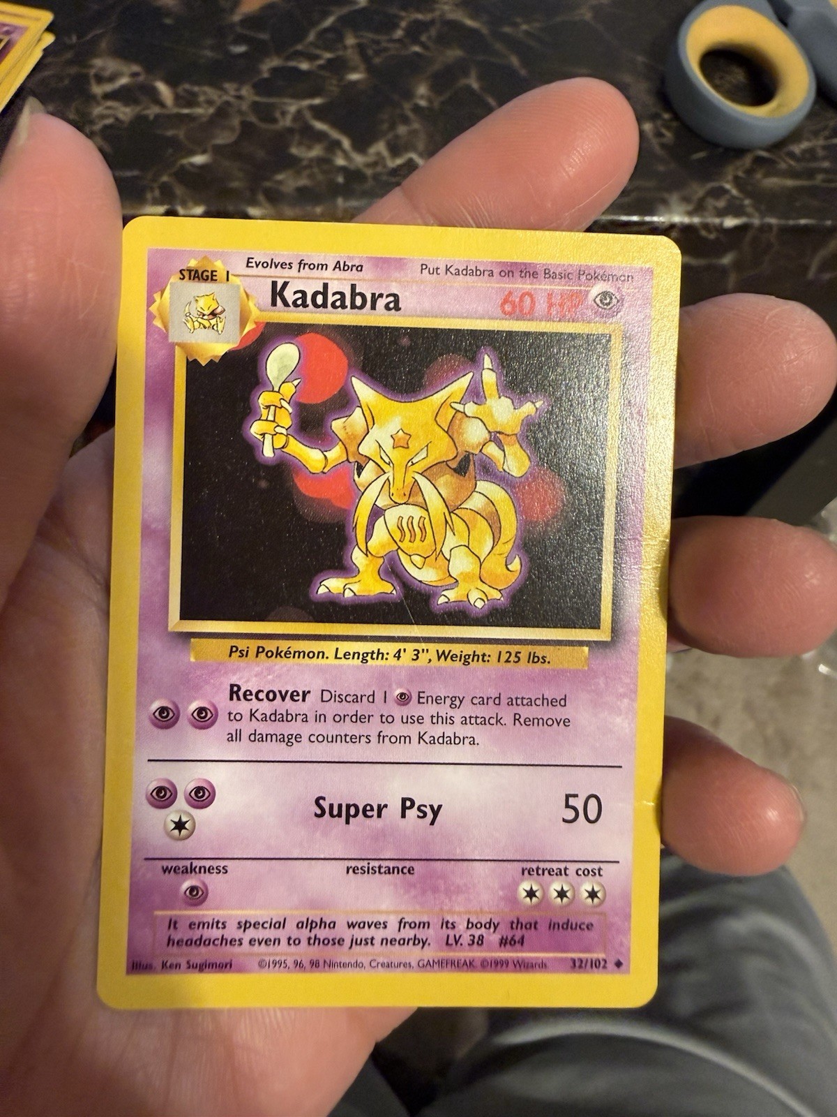 Kadabra 032/102 Base Set Regular