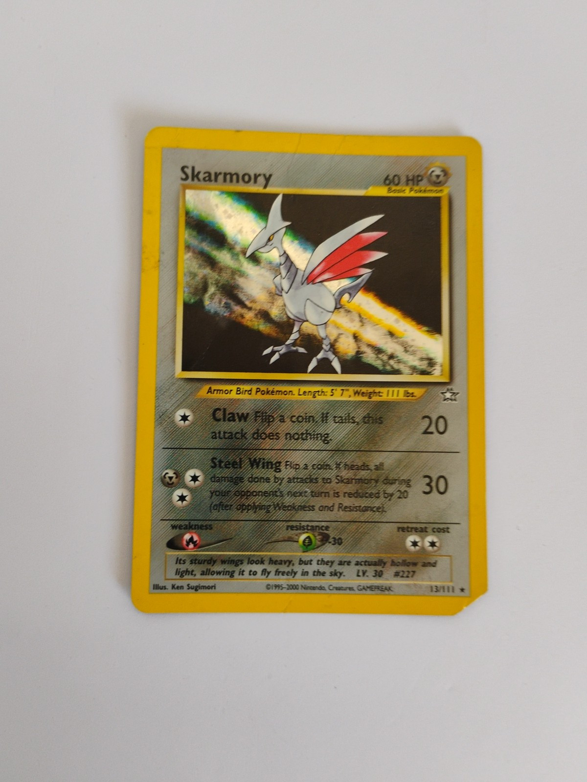 Skarmory 13/111 Neo Genesis Holo
