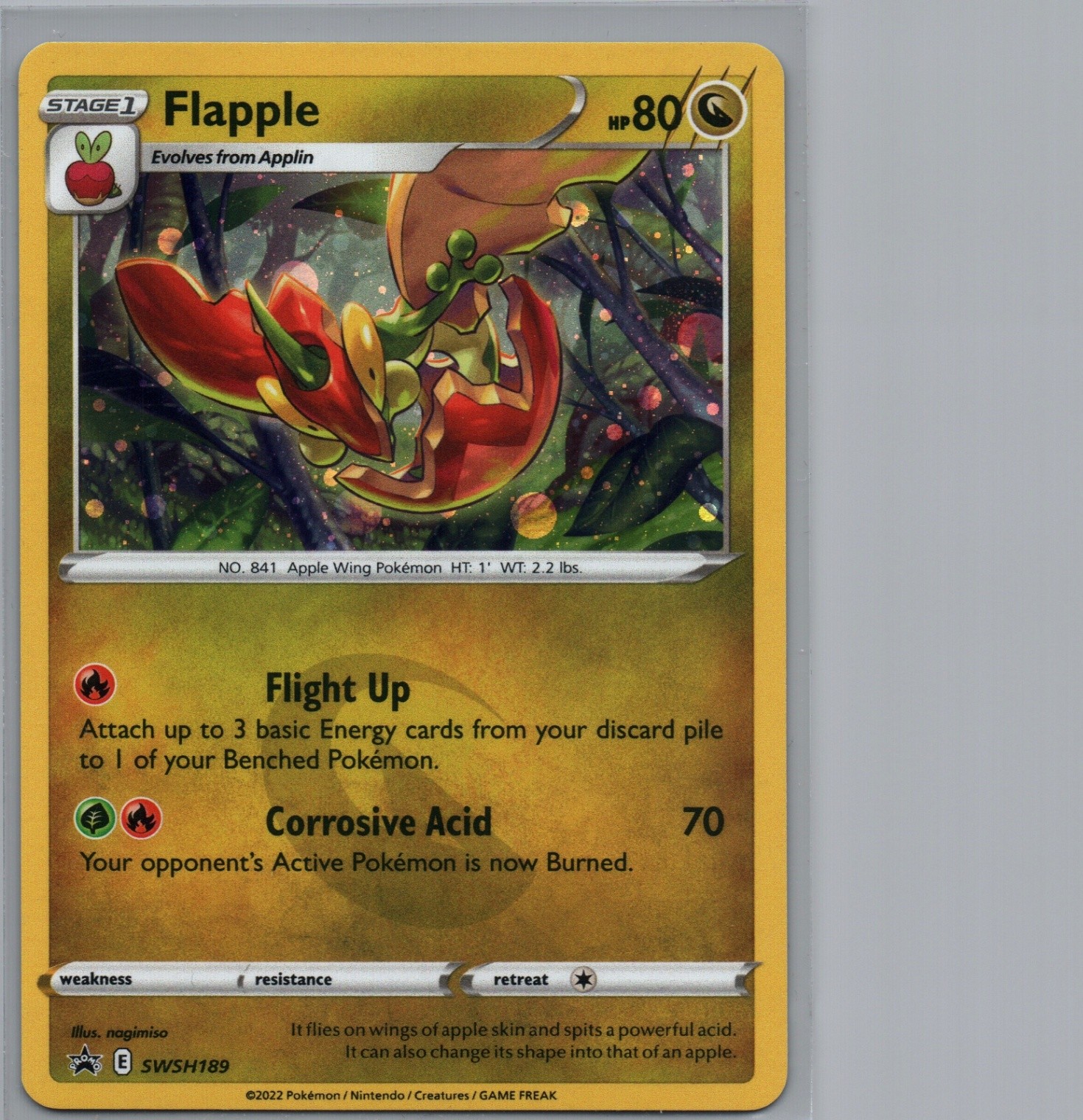 Flapple | SWSH189 Promo Cosmos Holo | SWSH: Sword & Shield Promo Cards | NM