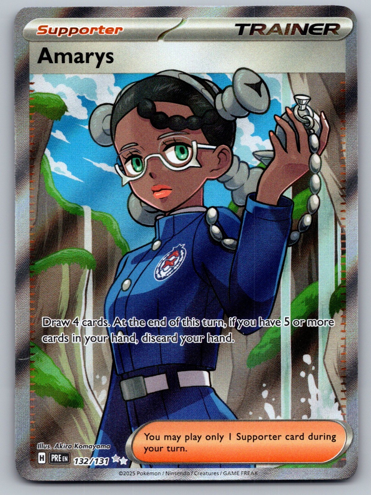 Amarys Ultra Rare SV: Prismatic Evolutions 132/131 NM Akira Komayama