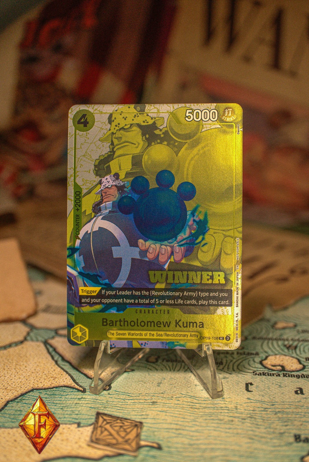 One Piece TCG Bartholomew Kuma (Winner Pack 2025 Vol. 4) PROMO NM