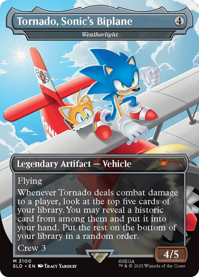 MTG Weatherlight (Tornado, Sonic’s Biplane) (Sonic the Hedgehog) Borderless