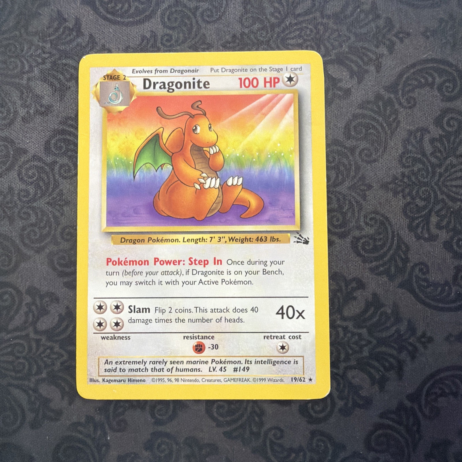Dragonite 19/62 Fossil Regular
