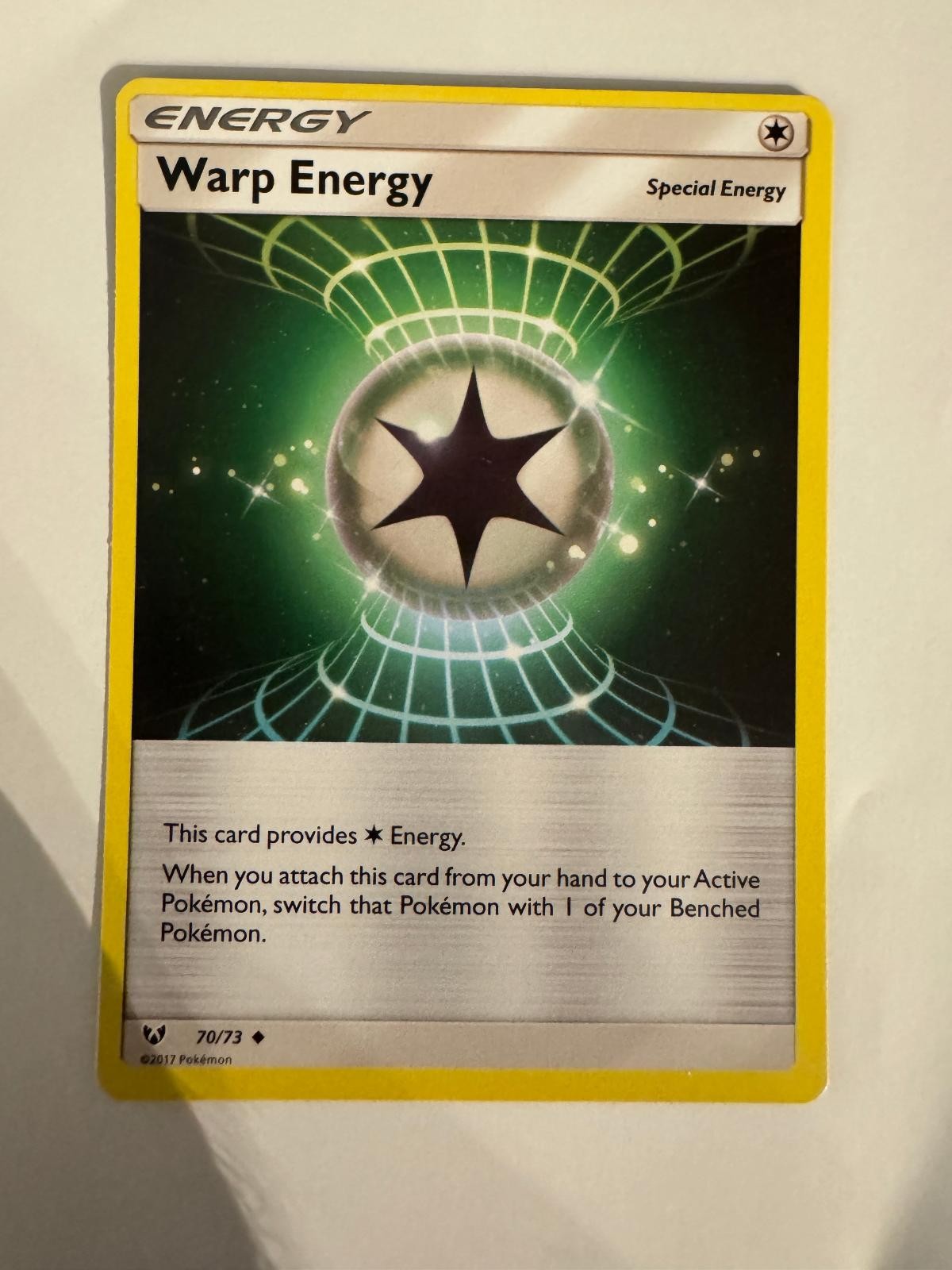 Warp Energy 70/73 NM/M Shining Legends