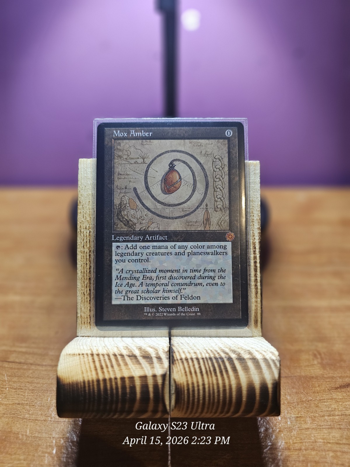 MTG Mox Amber Legendary Artifact 2022 Steven Belledin #98 English