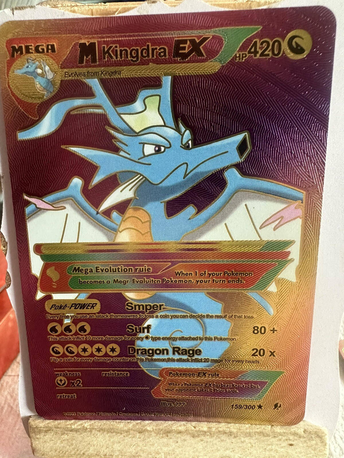 Kinda Ex Multi Color Foil Fan Art Hp430 NM
