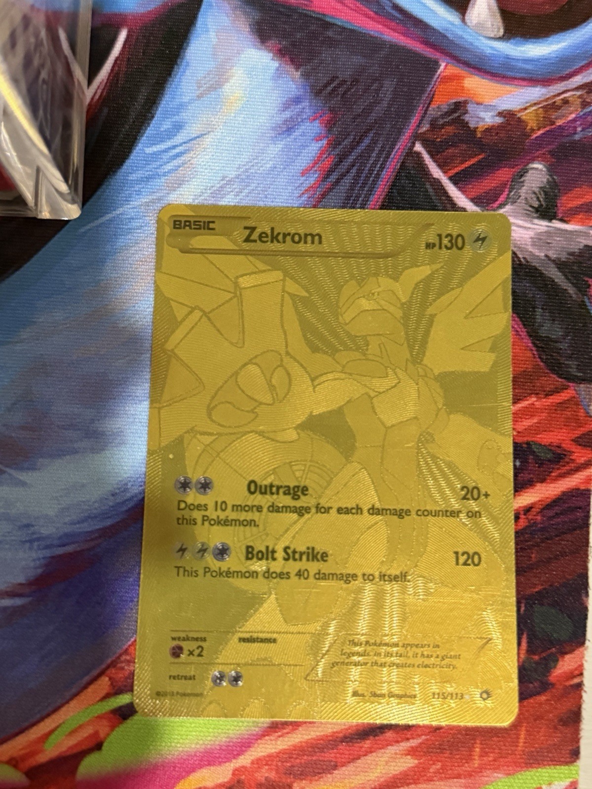 Zekrom 115/113 Legendary Treasures Secret Rare Full Art !!Please look at pics!!