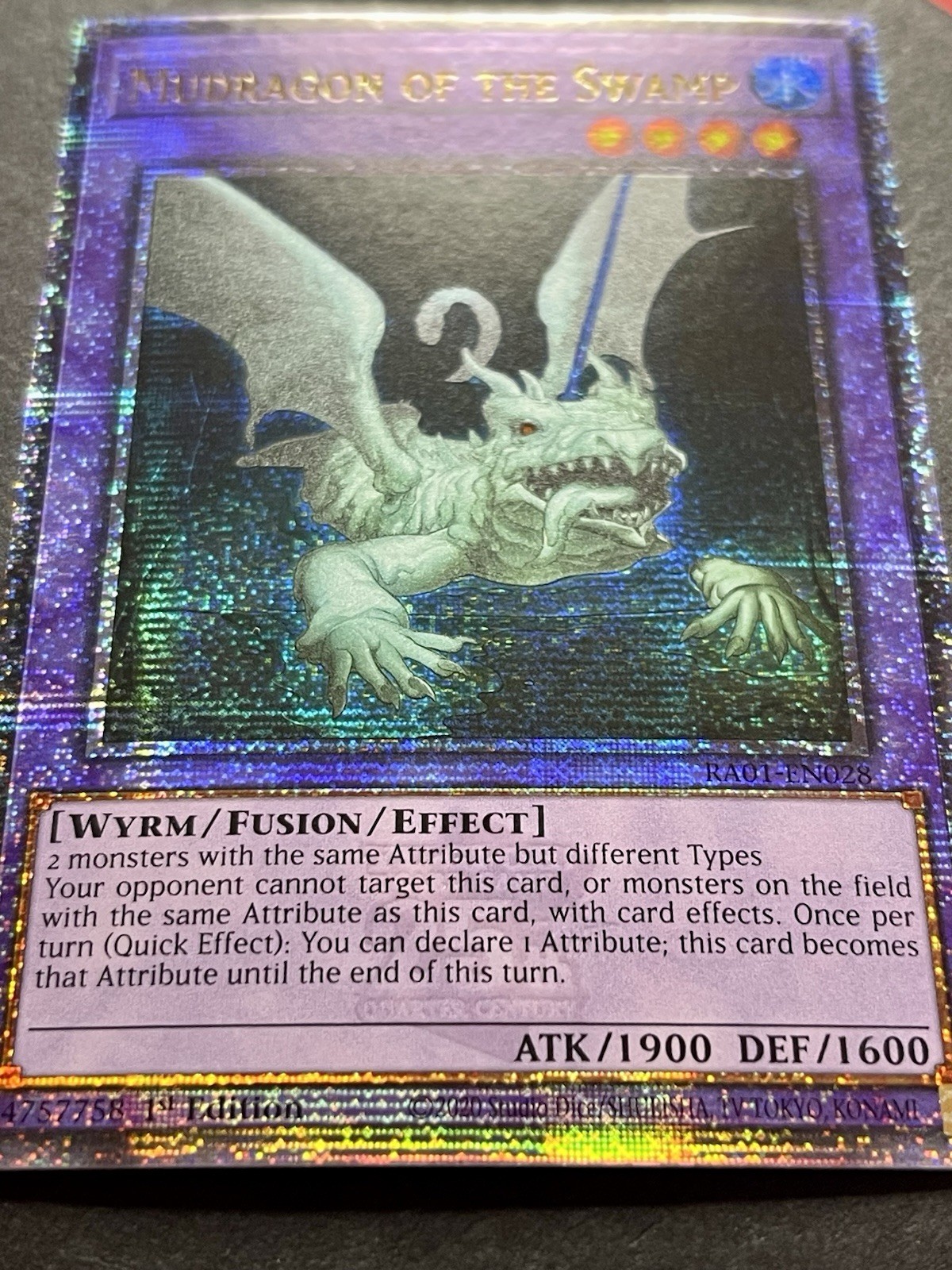 Mudragon Of The Swamp | RA01-EN028 | Quarter Century Secret Rare | NM | YuGiOh!