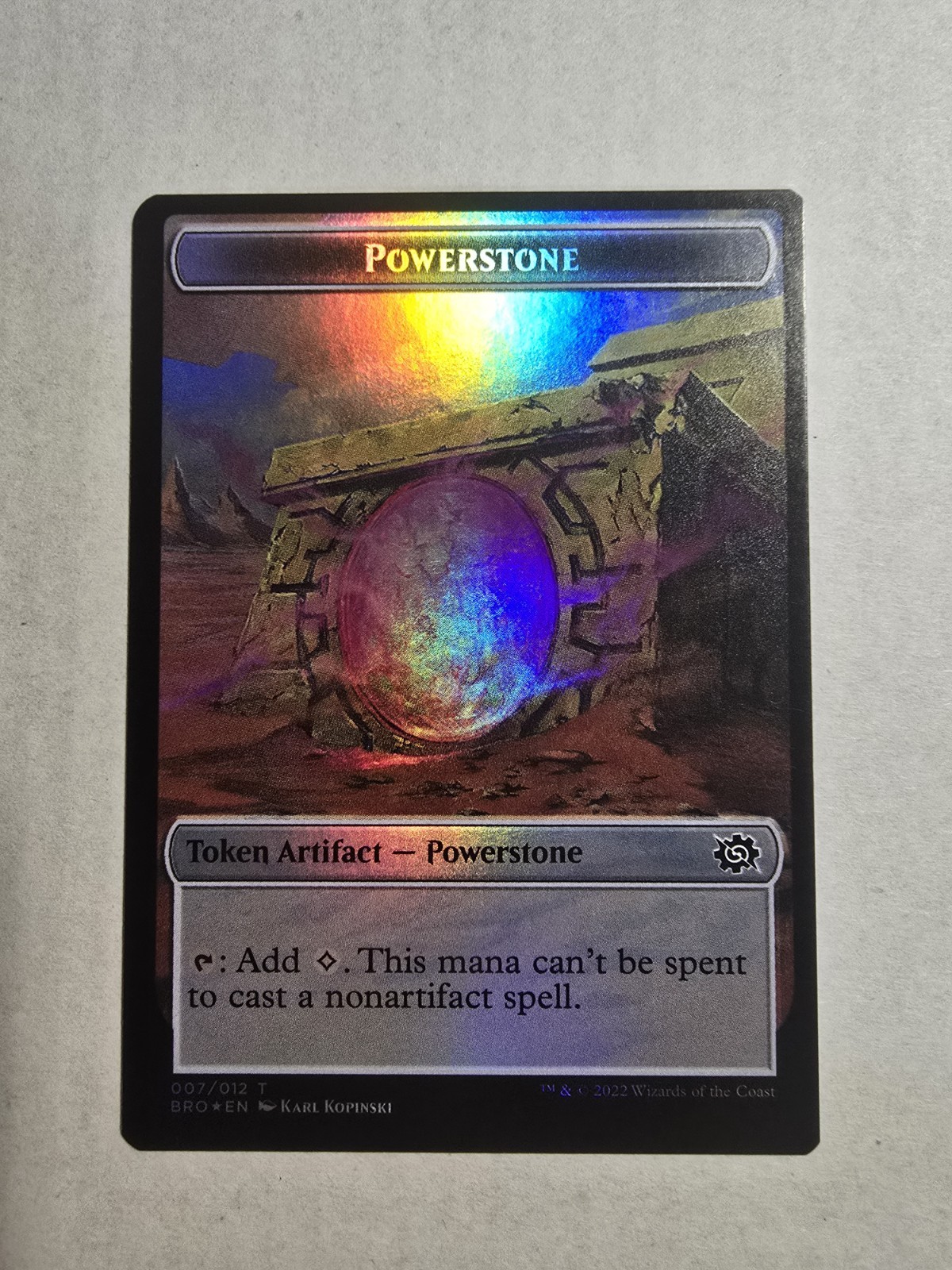 Powerstone Bear Double-Sided Token The Brothers’ War Foil