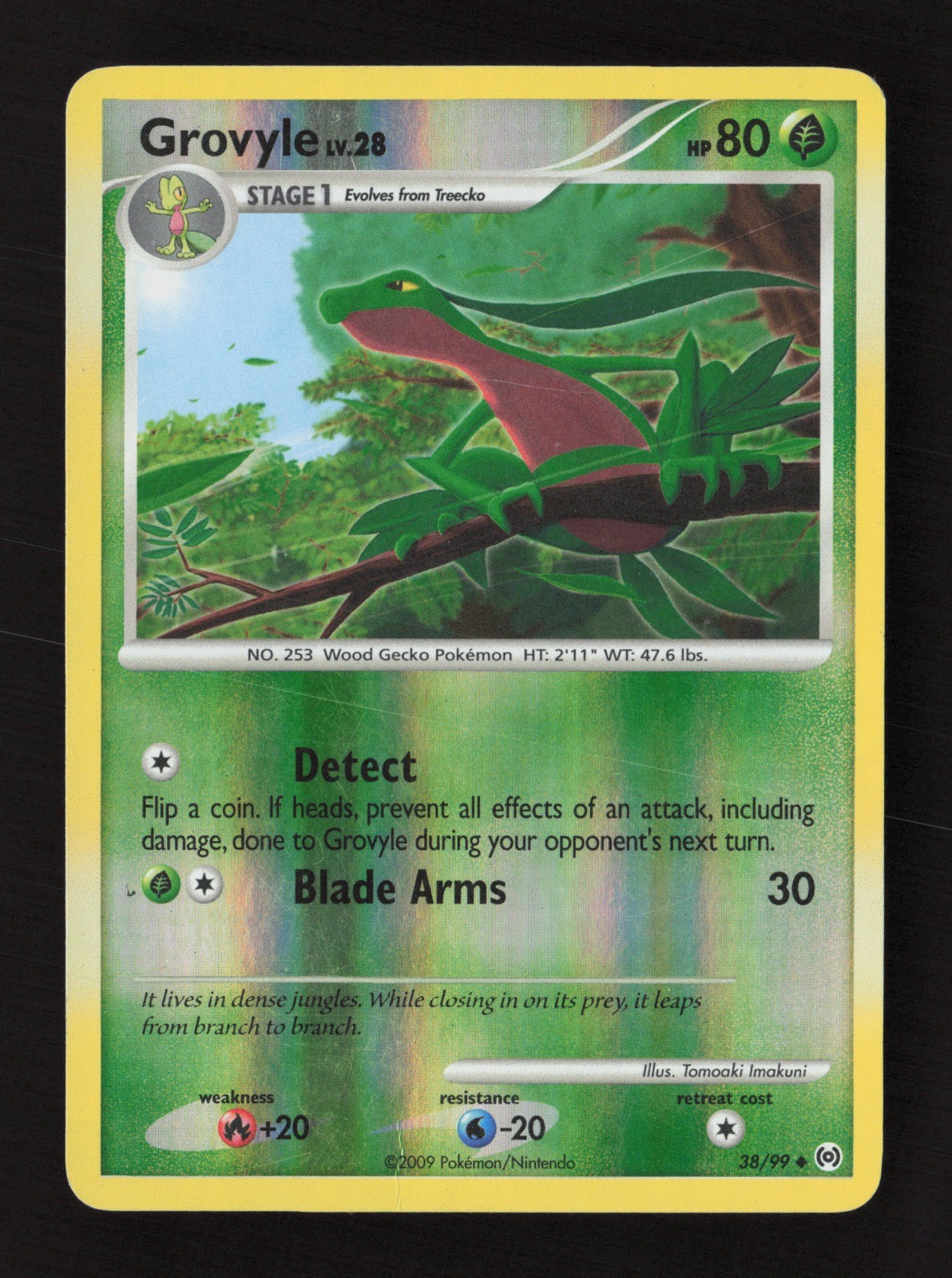 Grovyle (38) 38/99 Reverse Holo Arceus MP Pokémon TCG