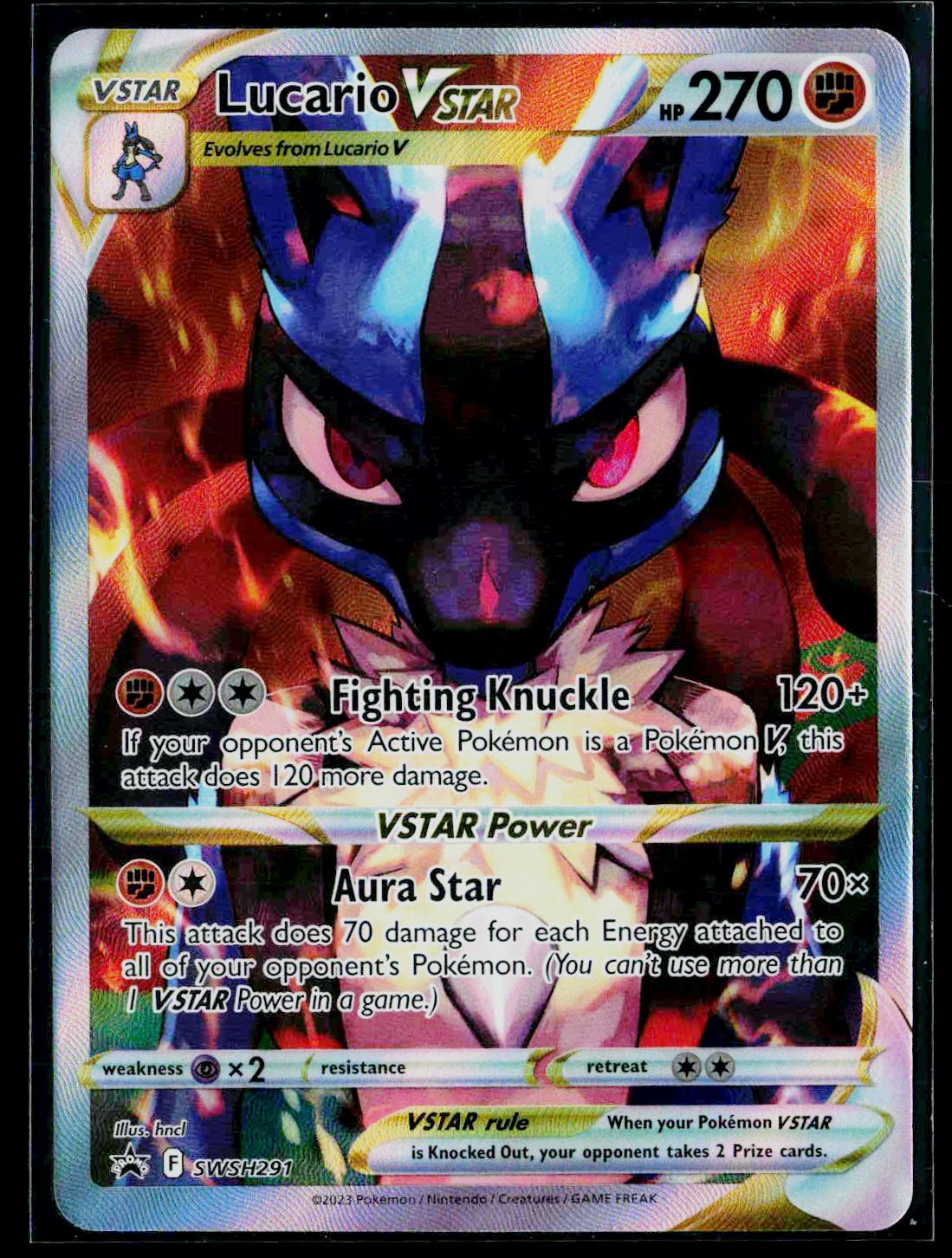 SWSH: Sword & Shield Promo Cards #SWSH291 Lucario VSTAR NM
