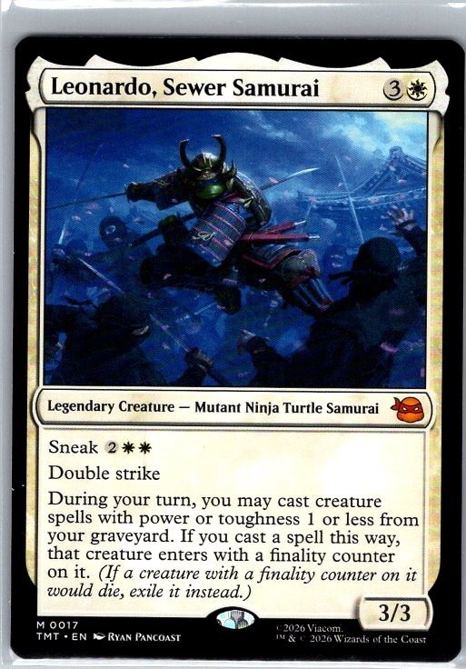 MTG – Leonardo, Sewer Samurai – TMNT – NM