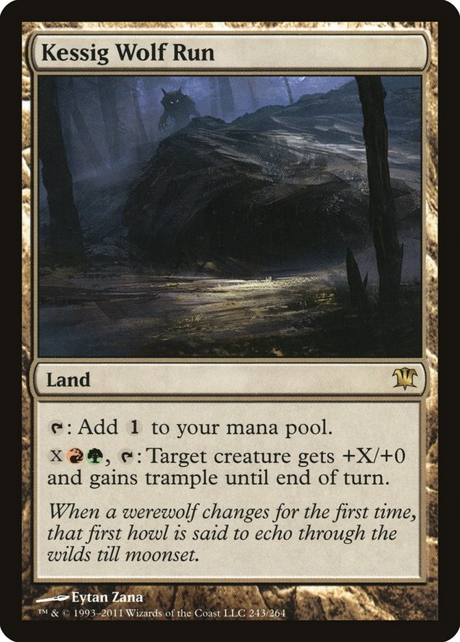 MTG Magic the Gathering Kessig Wolf Run (243/300) Innistrad LP