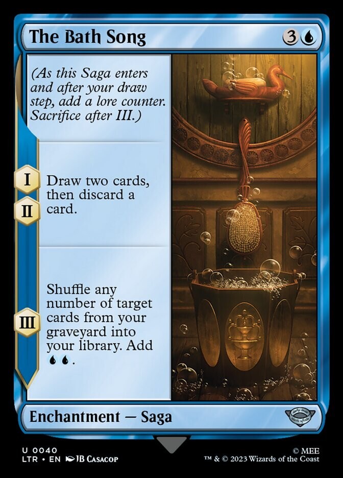 (x4) The Bath Song 0040 Play Set Uncommon Lord of the Rings MTG NM