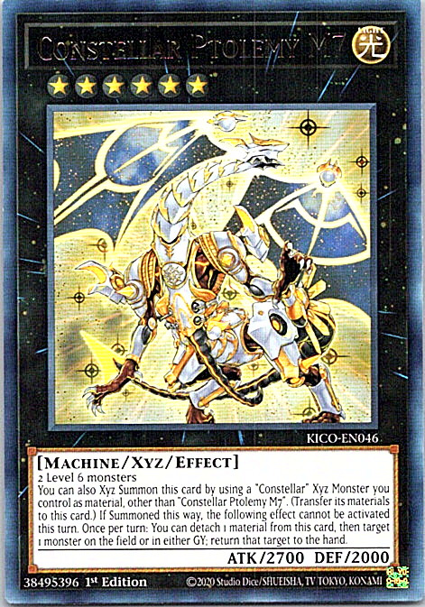 Constellar Ptolemy M7 KICO-EN046 Yu-Gi-Oh! Card Light Play 1st Edition