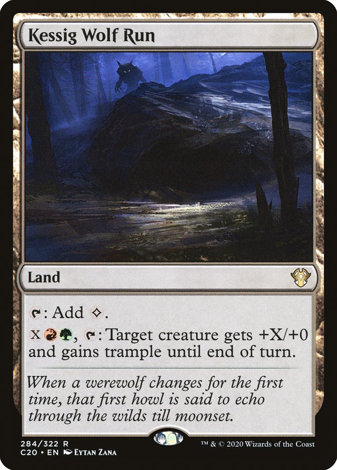 MTG Magic the Gathering Kessig Wolf Run (284/355) Commander 2020 LP