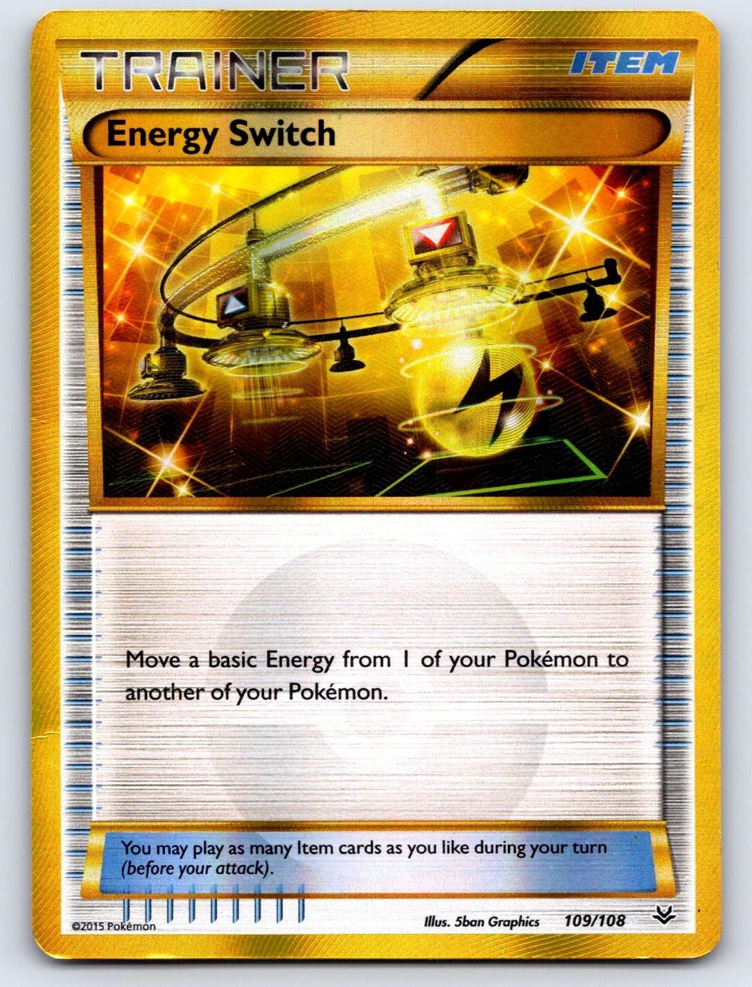 Energy Switch 109/108 Roaring Skies Secret Rare Holo LP