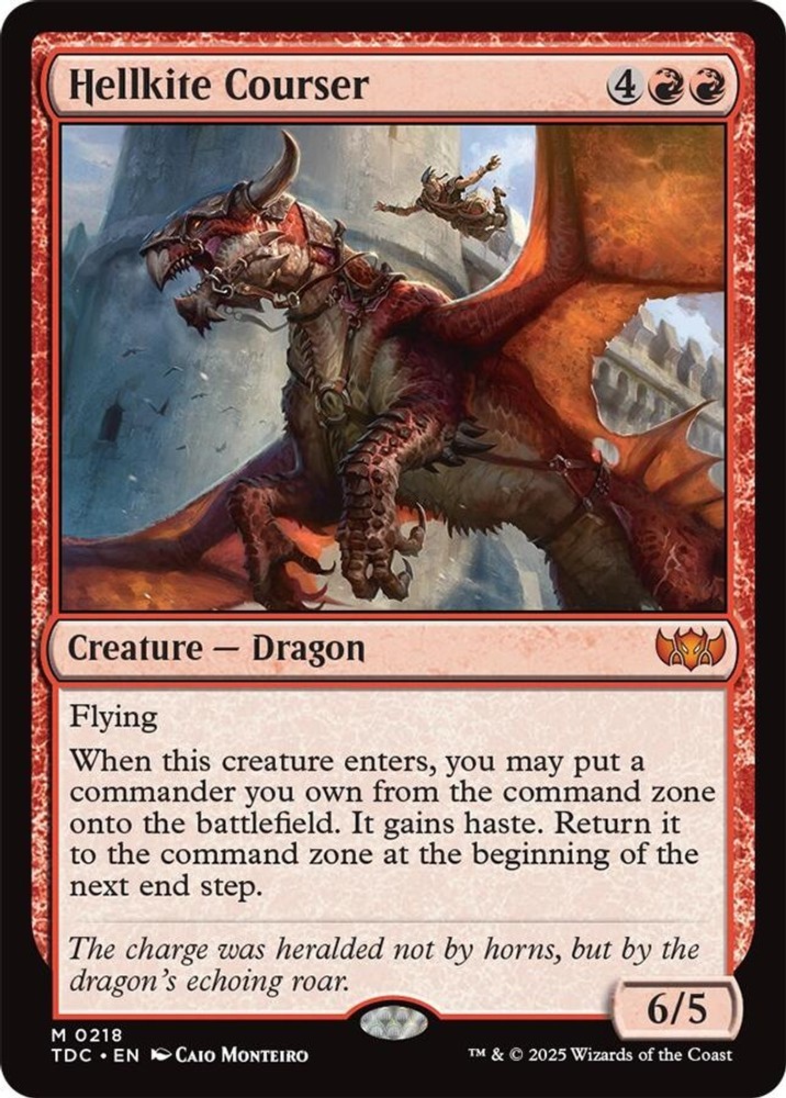 Hellkite Courser – 218 – NM – Commander: Tarkir: Dragonstorm – MTG