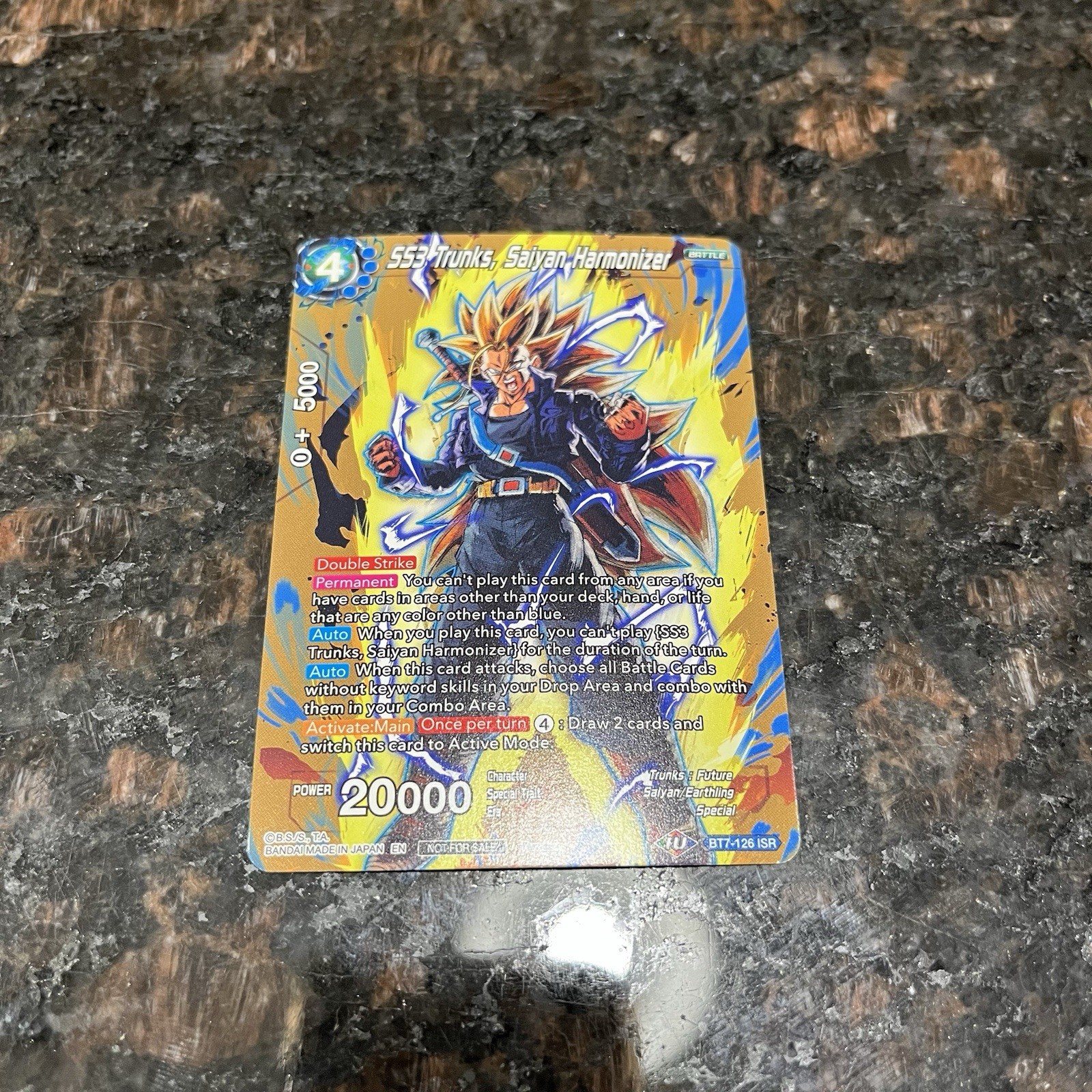 SS3 Trunks Saiyan Harmonizer BT7-126 Non Foil Dragon Ball Super Card Game | NM