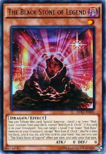 *** THE BLACK STONE OF LEGEND *** ULTRA RARE LDK2-ENJ05 YUGIOH!