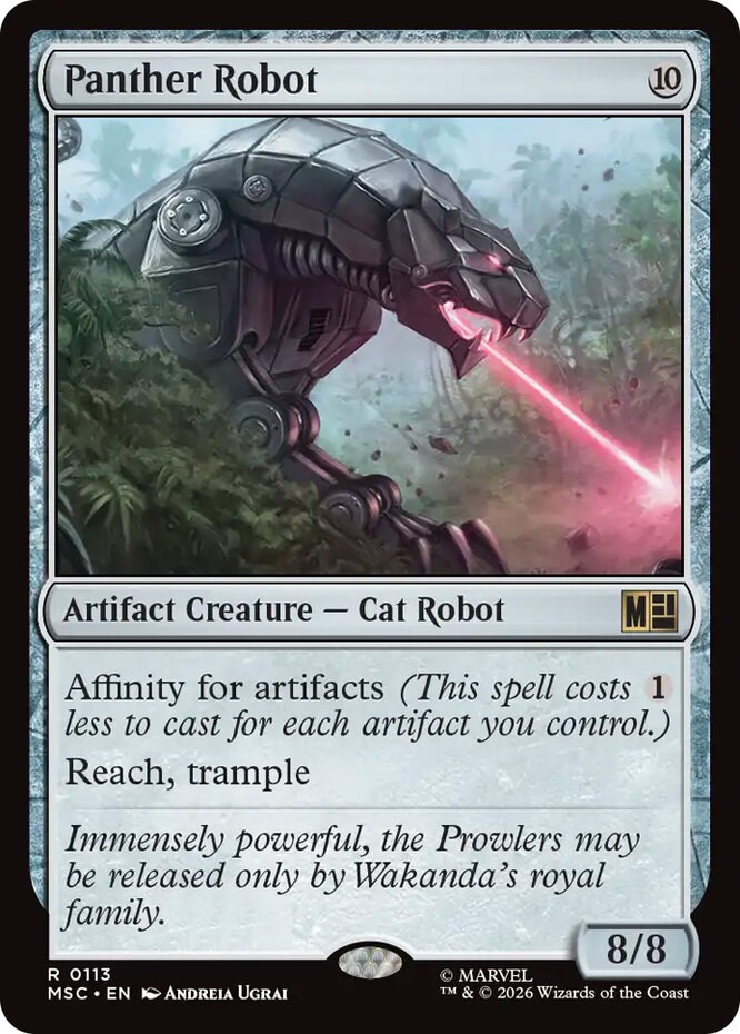 Panther Robot NM-Mint Commander: Marvel Super Heroes MTG
