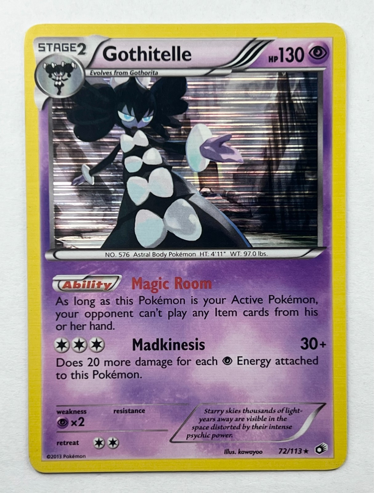 Gothitelle 72/113 Legendary Treasures Holo