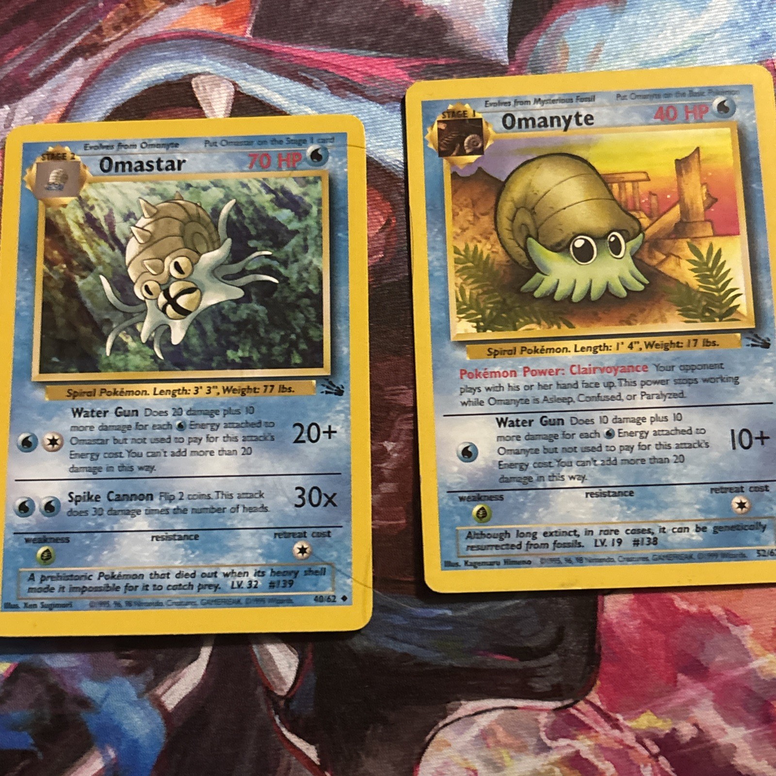 1998 Pokemon Omanyte/omastar