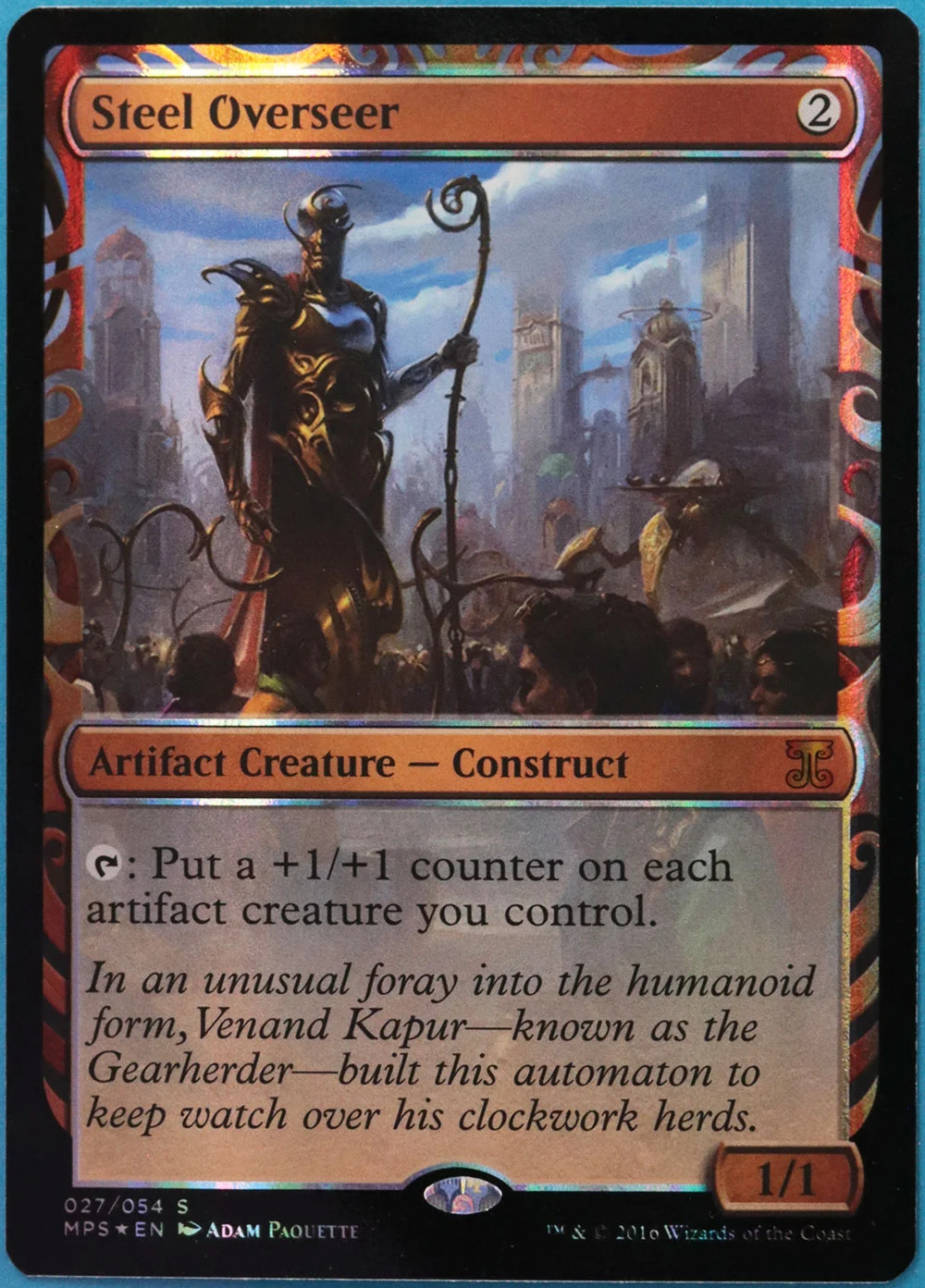 Steel Overseer FOIL Masterpiece Series: Kaladesh Inventions NM (514994) ABUGames