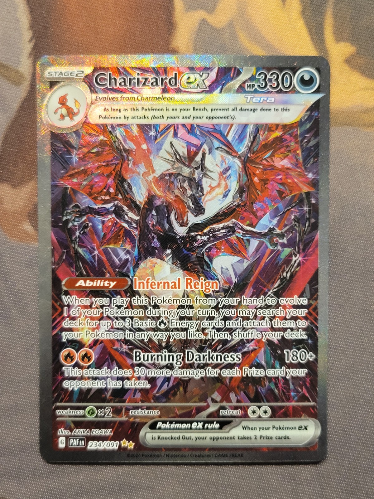 1x Charizard ex [234/091] Paldean Fates Special Illustration Rare Pokemon NM