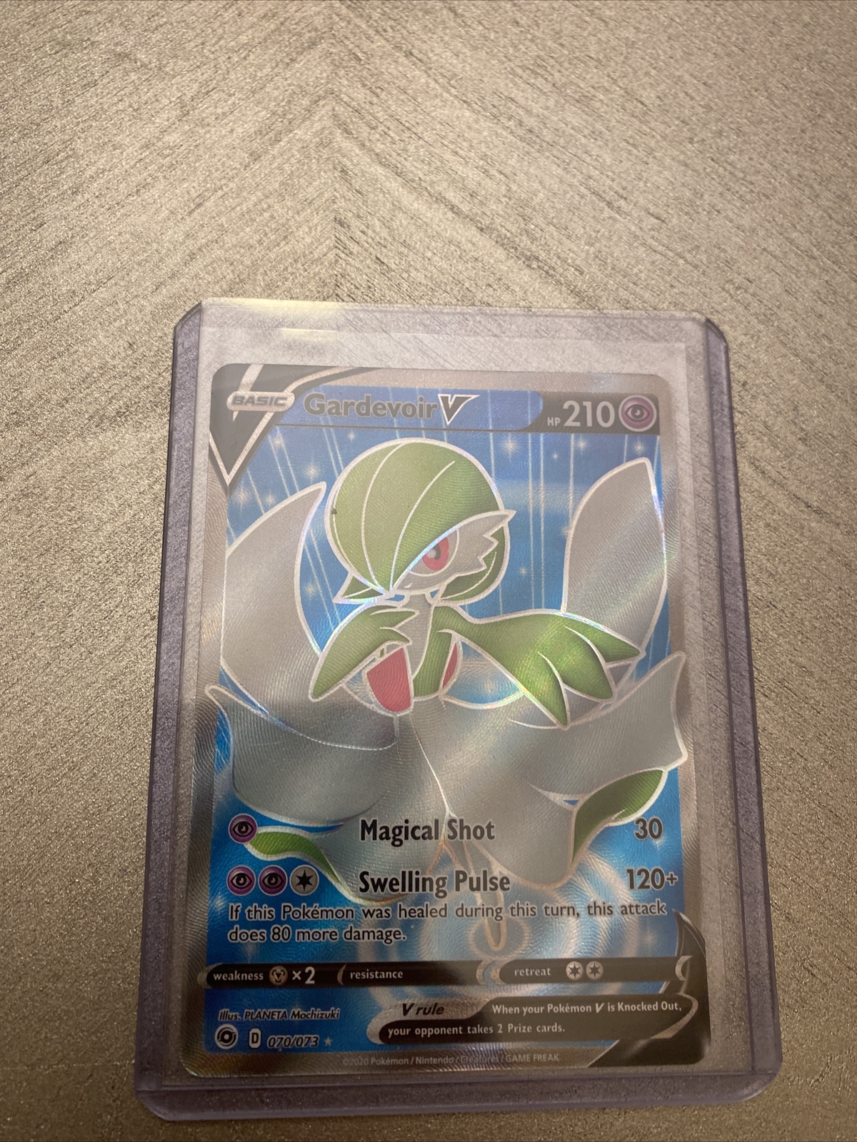 1 Pokemon Card Gardevoir V 70/73 Champions Path
