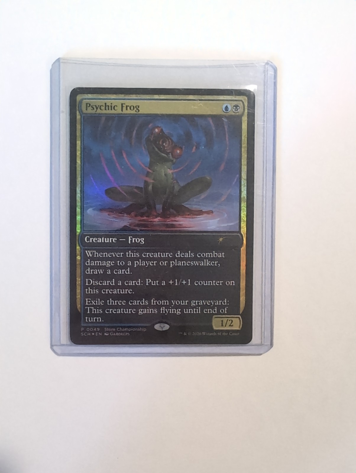 MTG Magic the Gathering Psychic Frog (49/67) Store Championships FOIL