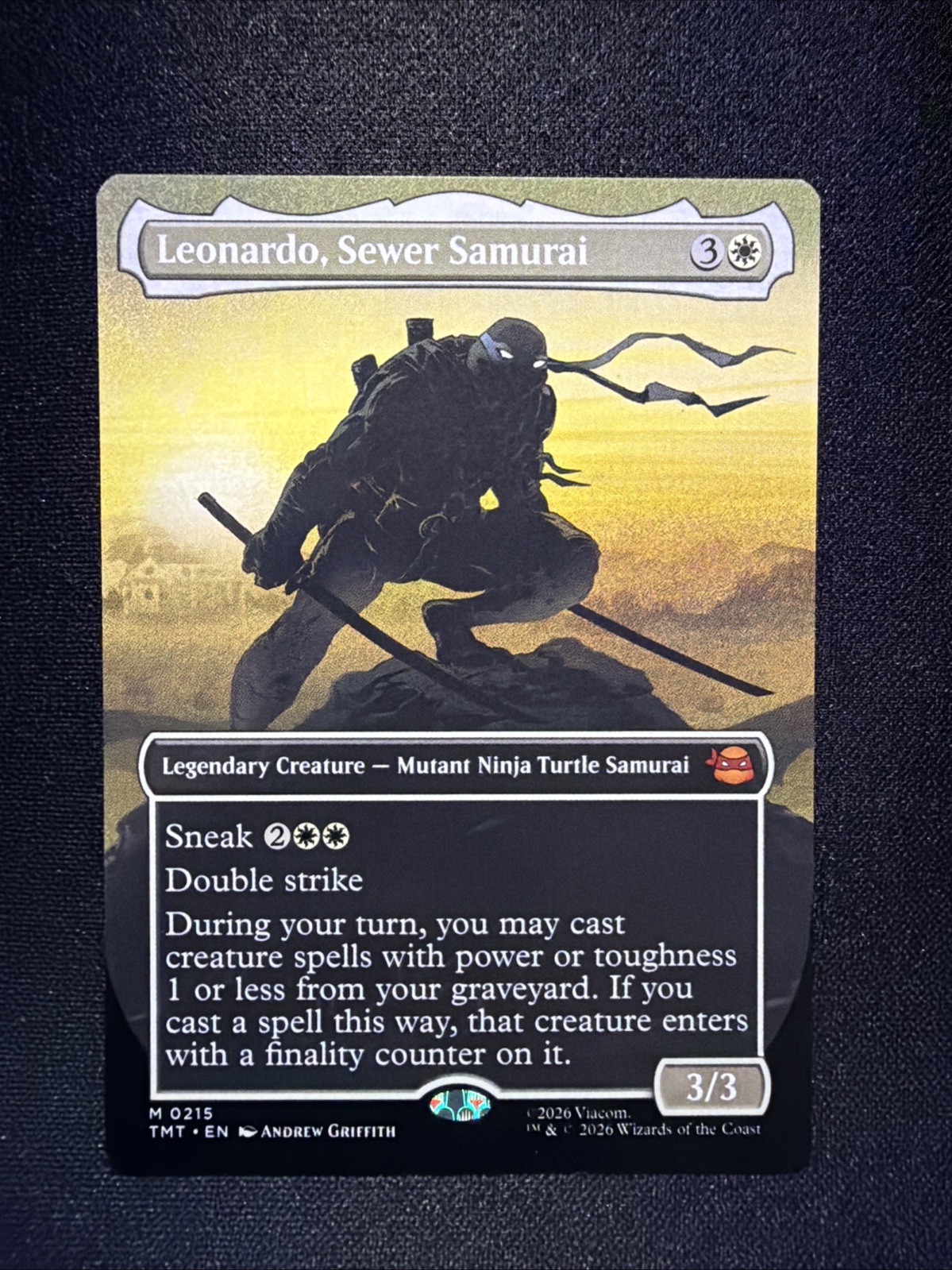 Leonardo, Sewer Samurai (Borderless) Teenage Mutant Ninja Turtles Regular