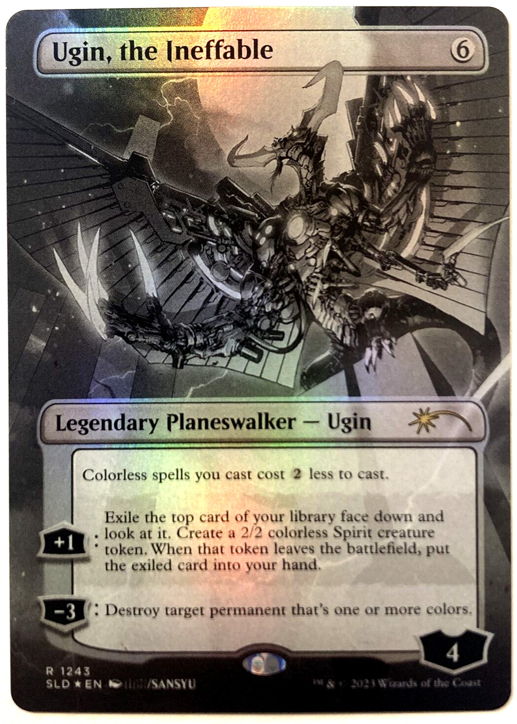 MTG Ugin, the Ineffable BORDERLESS FOIL Secret Lair Drop 1243 NM