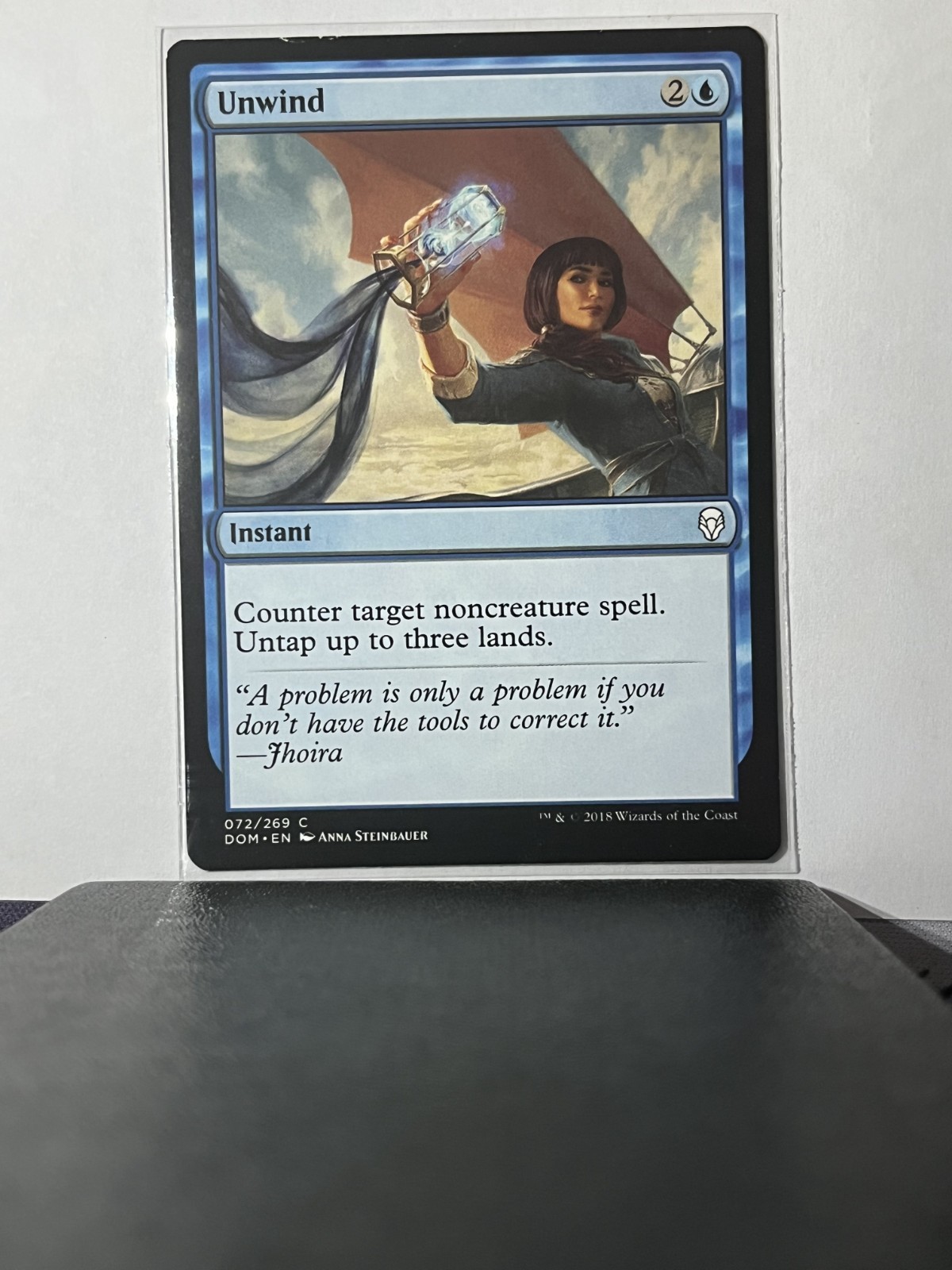 Unwind #072/269 Common Blue Instant Dominaria DOM