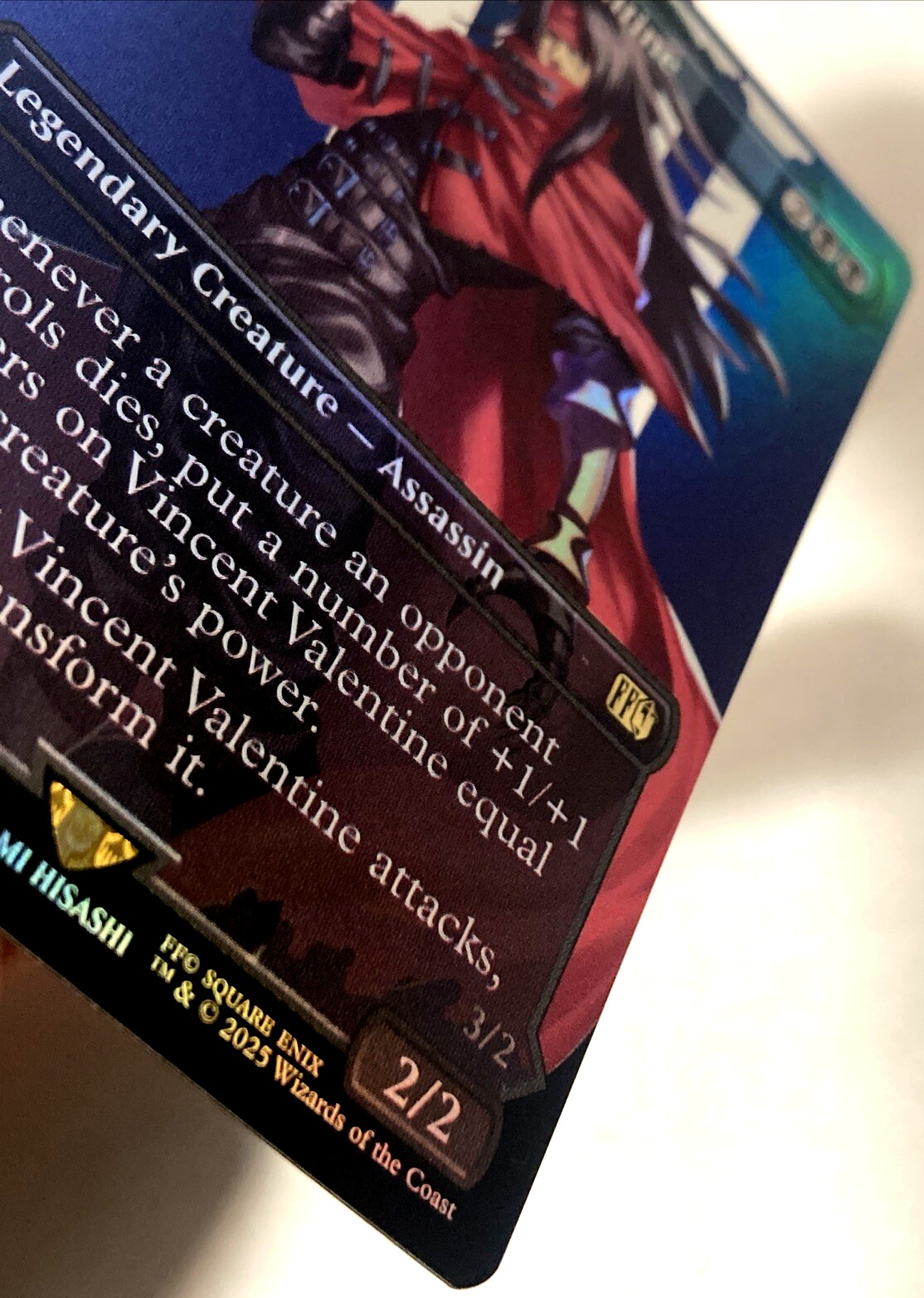 MTG Vincent Valentine (Borderless Foil) Final Fantasy 0383 FVII NM