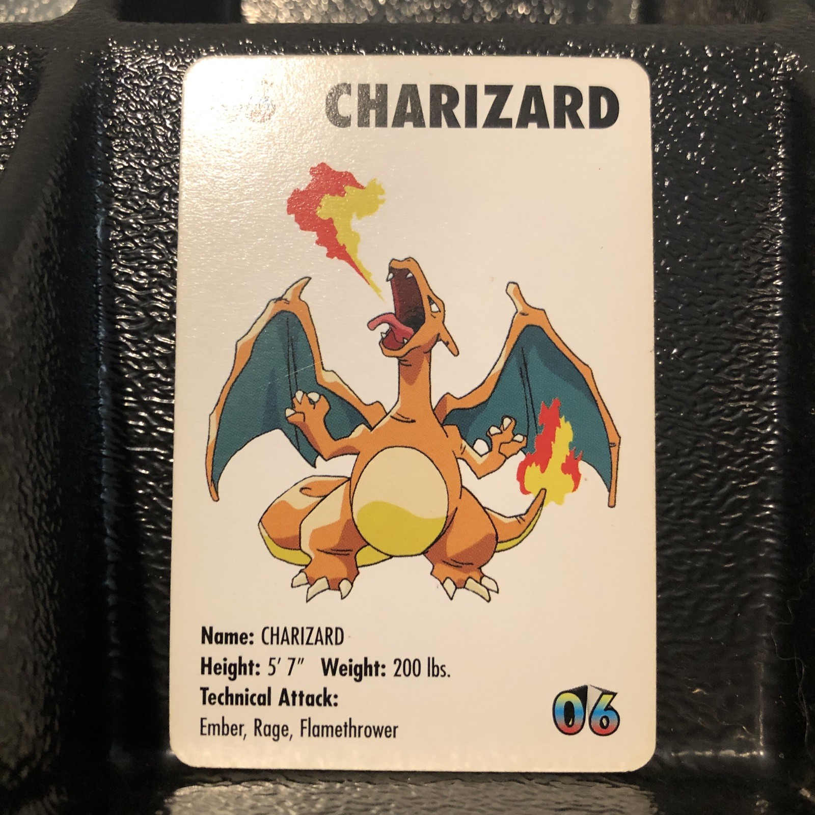 1998 KFC Charizard #06 Pokémon Original Mini Card Lightly Played