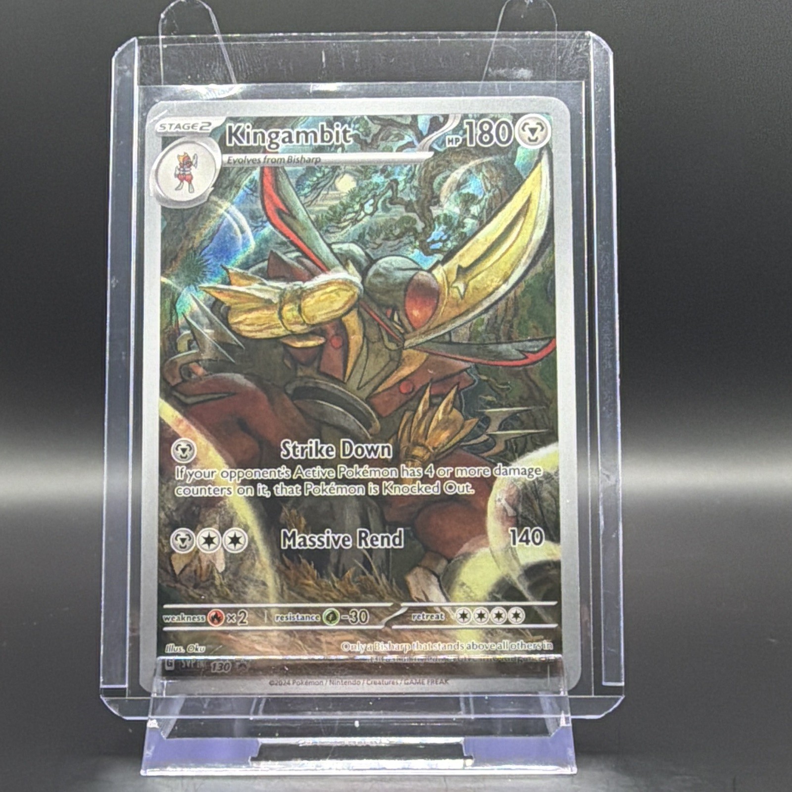 The Pokémon Company Kingambit 130 SV Promo Holo Stage 2 180 HP EN