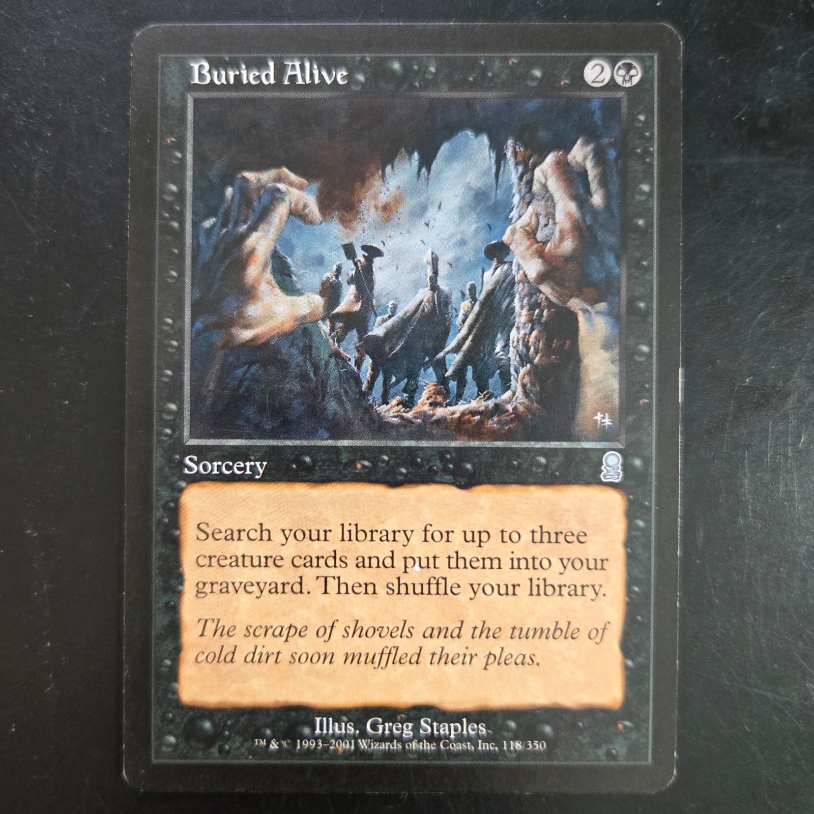 MTG Buried Alive Odyssey ODY 118 Uncommon Black Sorcery Library to Graveyard LP