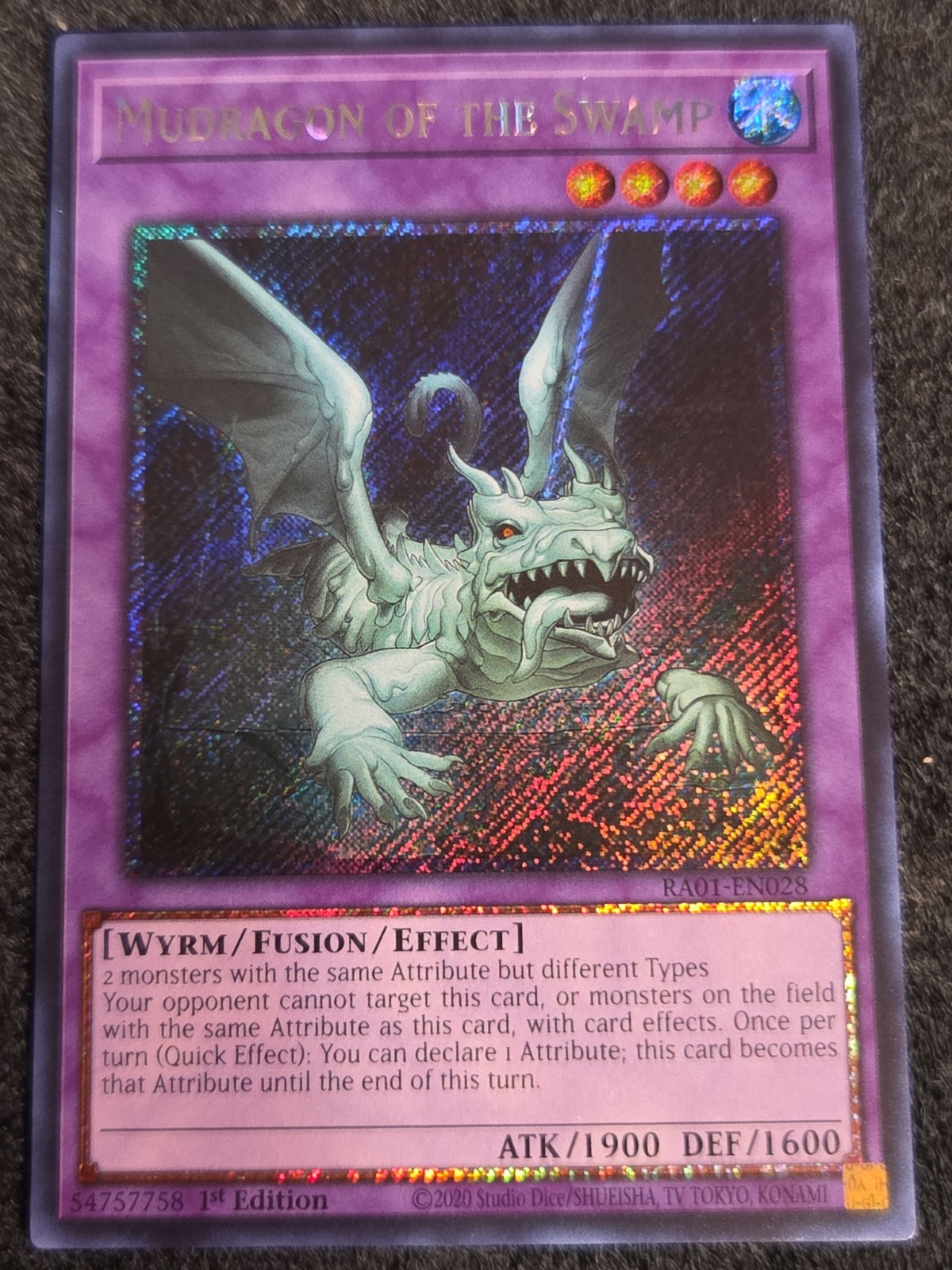 Mudragon of the Swamp – RA01-EN028 – Platinum Secret Rare – 1st Edition – YuGiOh