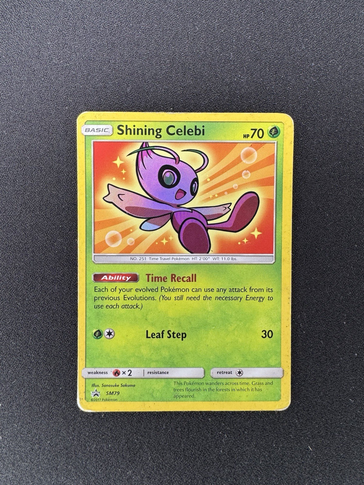 The Pokémon Company Shining Celebi SM79 Promo Holo Shining Legends English 2017