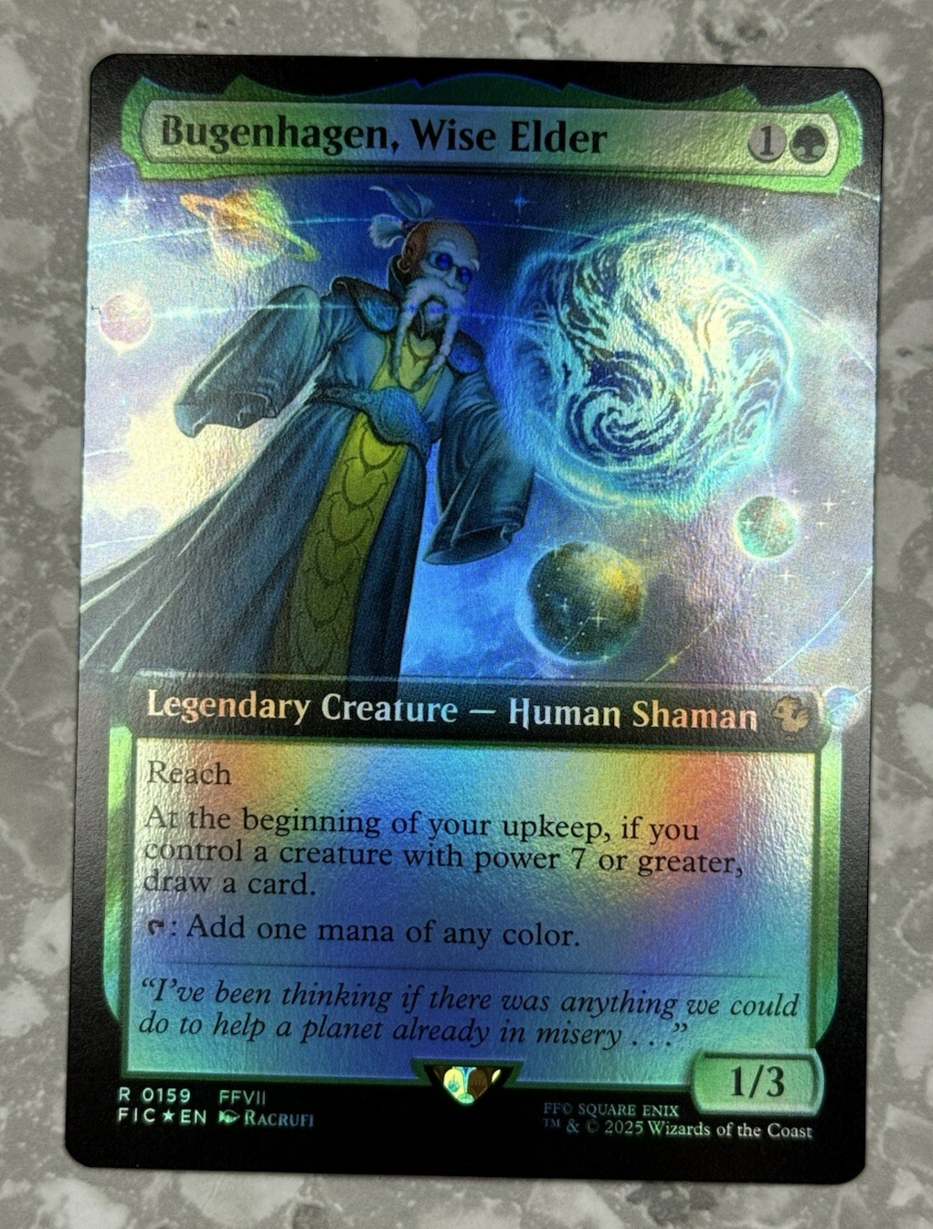 Bugenhagen, Wise Elder (Extended Art) #159 FOIL MTG Final Fantasy FIC NM X1