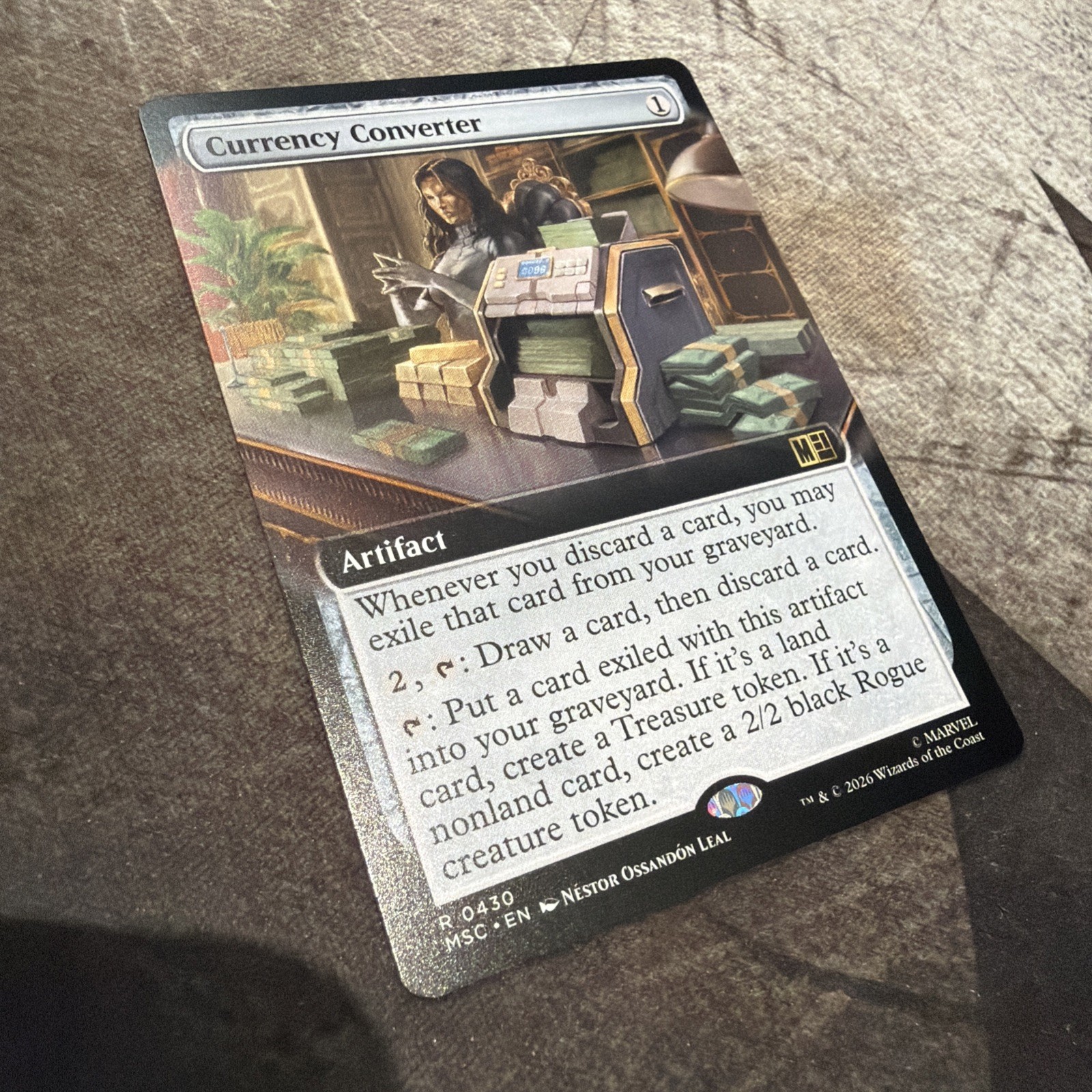 Currency Converter (Extended Art) 430 MTG MSC Commander: Marvel Super Heroes NM