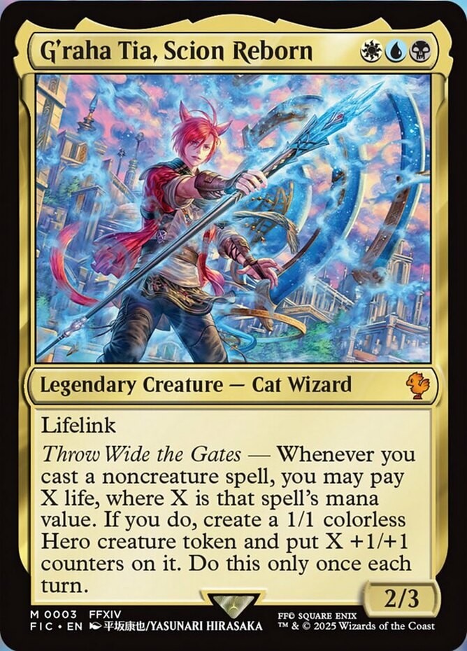 x1 G’raha Tia, Scion Reborn – Foil M MTG Commander: Final Fantasy M/NM, English